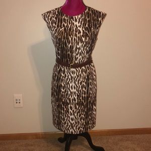 MICHAEL Michael Kore Sleeveless Printed Dress